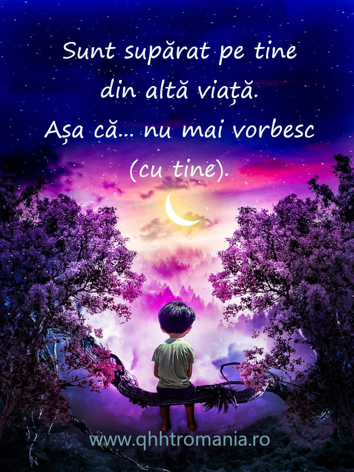 Nu vorbesc supărat din alte vieți