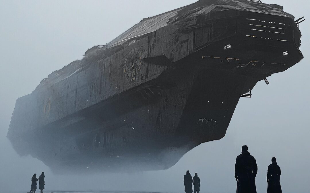 Războinicul draconian și flota de nave cosmice